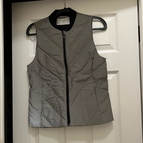 Athleta Jackets & Coats Athleta Reflective Puffer Vest Poshmark